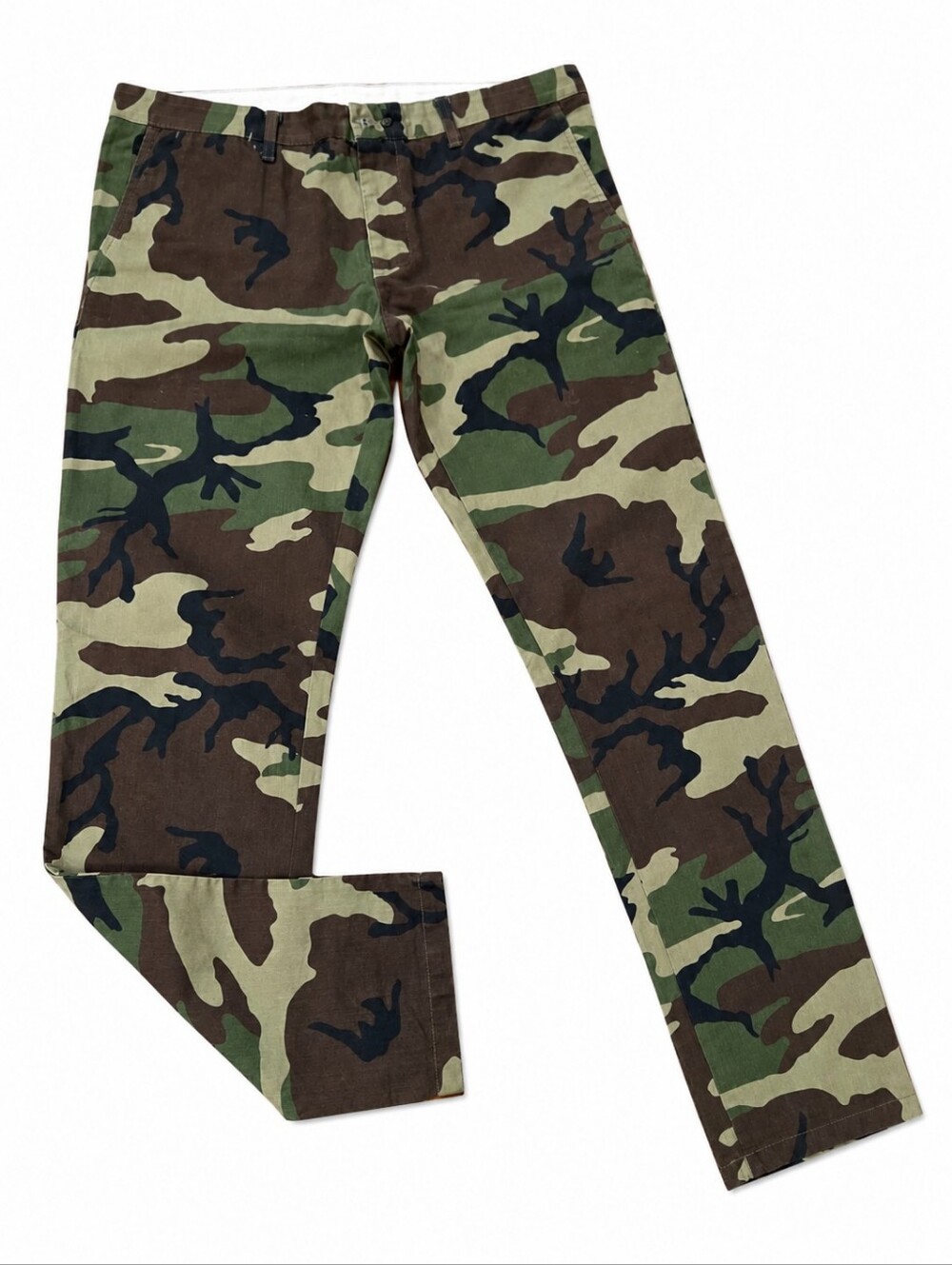 Carhartt Johnson WIP Pants Straight Leg Camo Streetwear Utility Size 33x34
